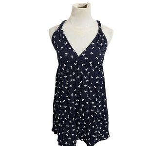 Xhilaration Navy Blue Anchor Dress Size Small